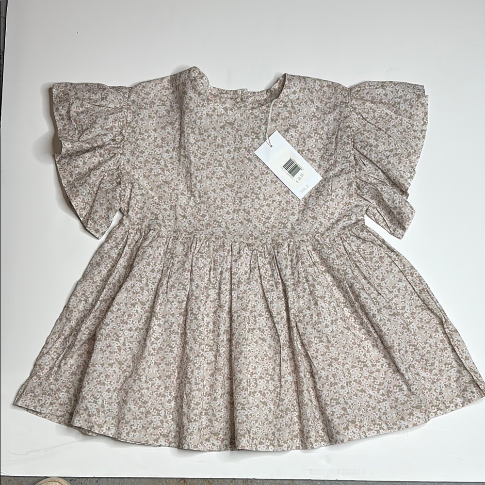 Floral Ruffle Kids Blouse